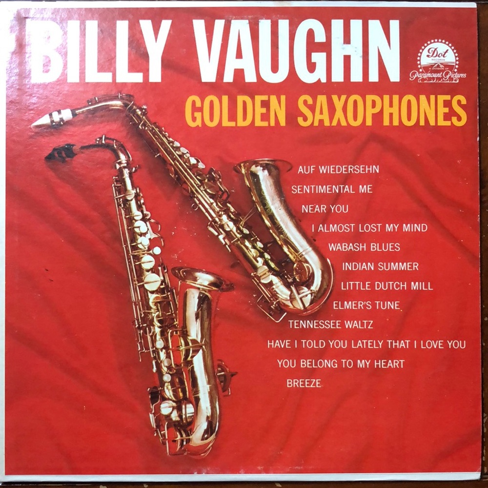 Billy Vaughn Golden Saxophones Vinyl Lp '59